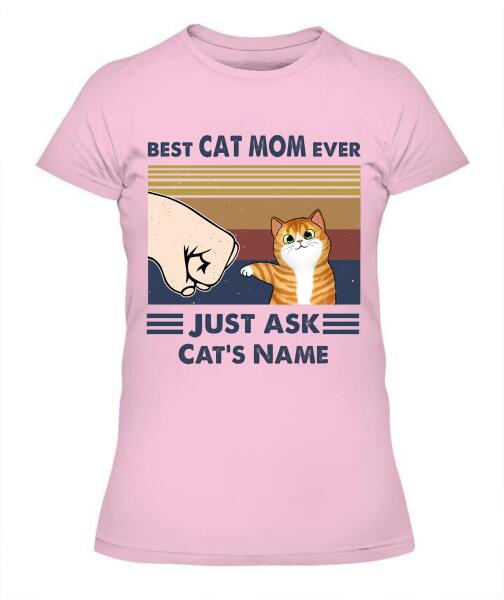 Best Cat Parents Personalized Graphic Apparel (up to 6 cats) - Name, Cat and Title can be customized