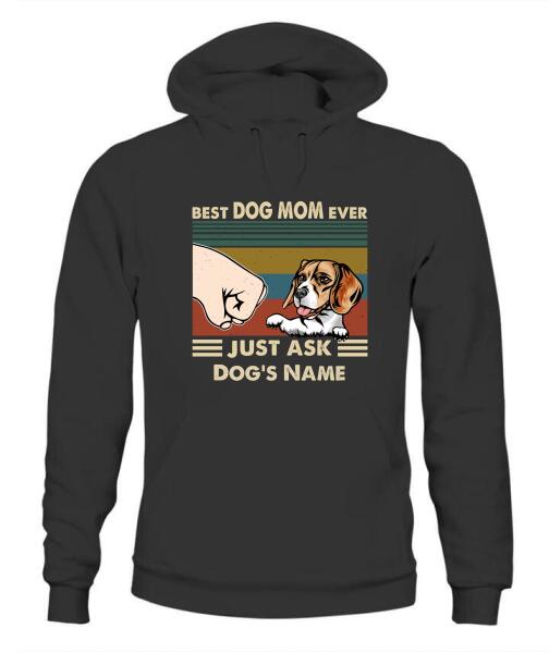 Best Dog Parents Personalized Graphic Apparel (up to 6 dogs) - Name, Dog and Title can be customized