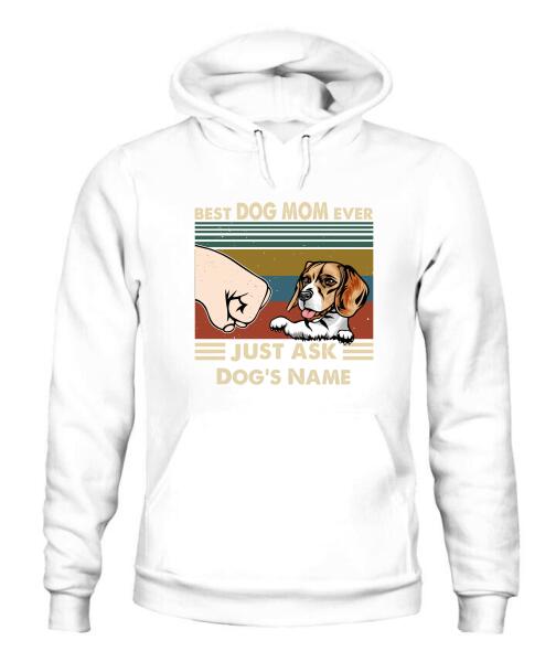 Best Dog Parents Personalized Graphic Apparel (up to 6 dogs) - Name, Dog and Title can be customized