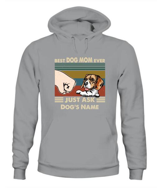 Best Dog Parents Personalized Graphic Apparel (up to 6 dogs) - Name, Dog and Title can be customized