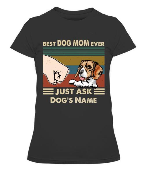 Best Dog Parents Personalized Graphic Apparel (up to 6 dogs) - Name, Dog and Title can be customized