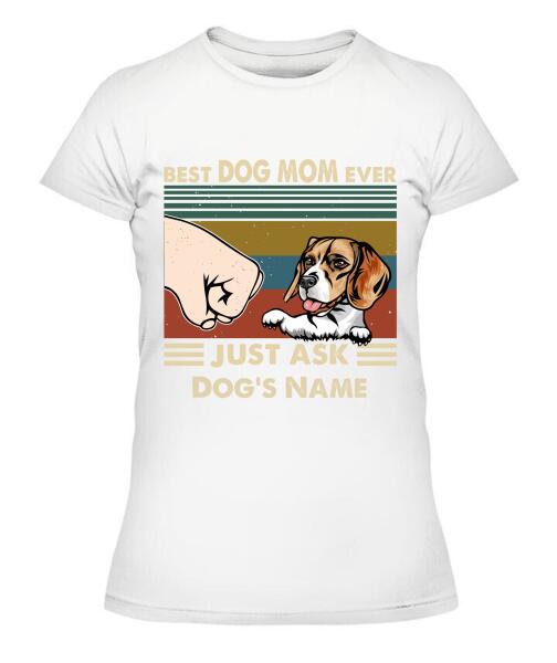 Best Dog Parents Personalized Graphic Apparel (up to 6 dogs) - Name, Dog and Title can be customized