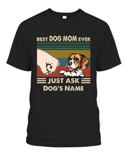 Best Dog Parents Personalized Graphic Apparel (up to 6 dogs) - Name, Dog and Title can be customized