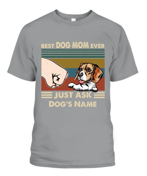 Best Dog Parents Personalized Graphic Apparel (up to 6 dogs) - Name, Dog and Title can be customized