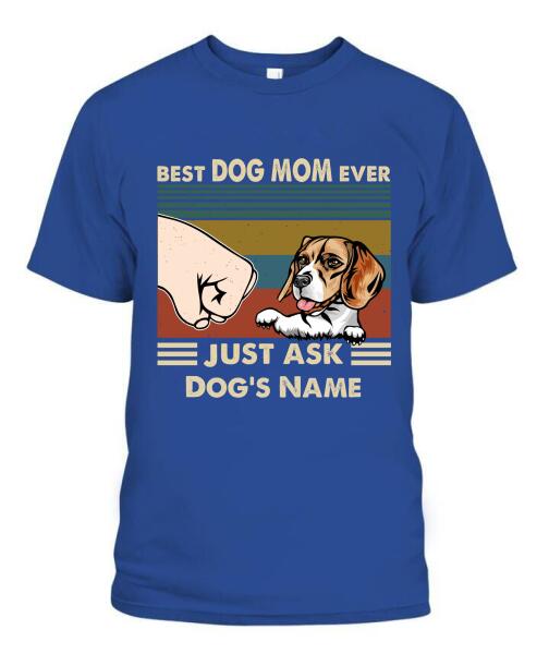 Best Dog Parents Personalized Graphic Apparel (up to 6 dogs) - Name, Dog and Title can be customized