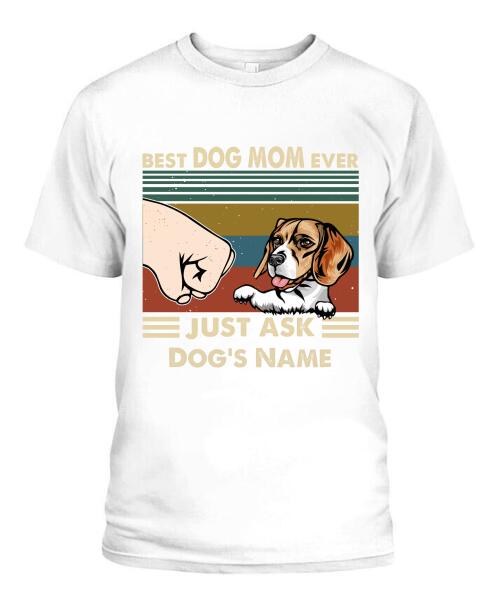 Best Dog Parents Personalized Graphic Apparel (up to 6 dogs) - Name, Dog and Title can be customized
