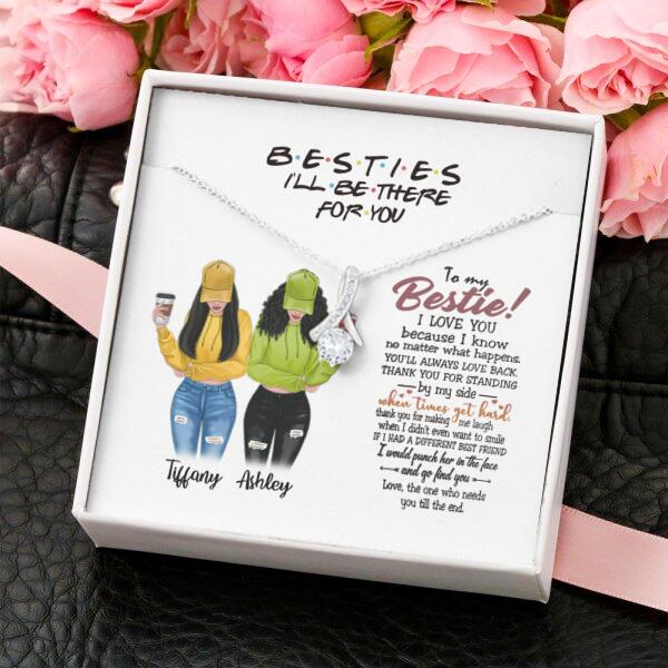 You Are Always Be My Person Necklace With Personalized Message Card (9 Necklace Designs) - Name, Skin, Hair, Clothes, Drink, Quote can be customized