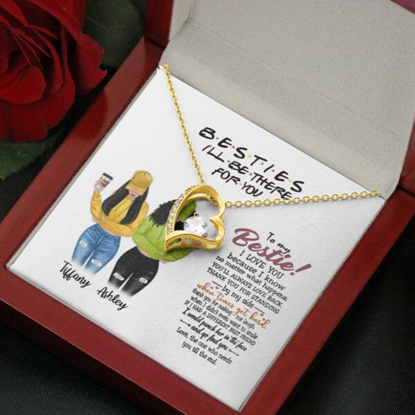 You Are Always Be My Person Necklace With Personalized Message Card (9 Necklace Designs) - Name, Skin, Hair, Clothes, Drink, Quote can be customized