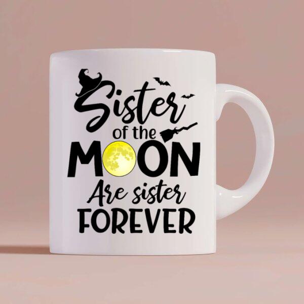 Sisters Witches Halloween Personalized Coffee Mug - Hair, Dress, Name, Accessories and Quote can be customized