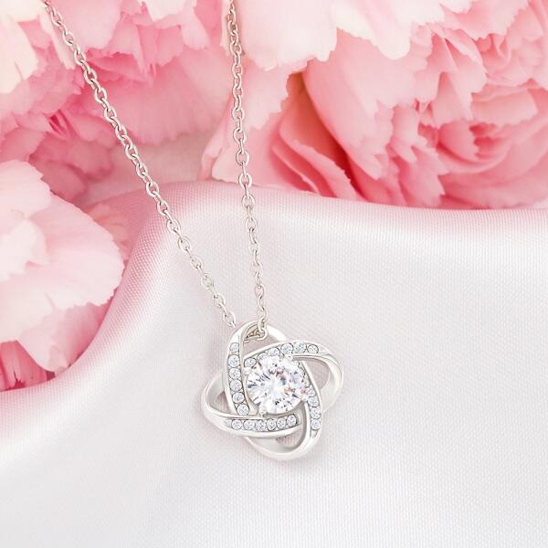 To My Daughter From Dad With Personalized Message Card (9 Necklace Designs) - Name, Skin, Hair, Clothes, Background and Quote can be customized