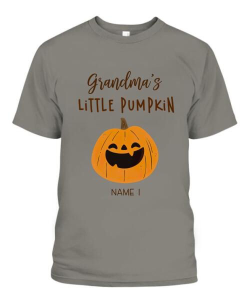 Halloween Little Pumpkins Personalized Graphic Apparel - Title, Number of Kids, Names can be customized