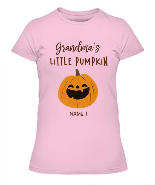 Halloween Little Pumpkins Personalized Graphic Apparel - Title, Number of Kids, Names can be customized