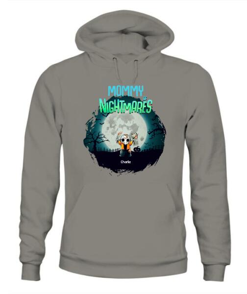 Halloween Nightmare Kids Horror Character Personalized Graphic Apparel - Title, Character, Name and Design can be customized