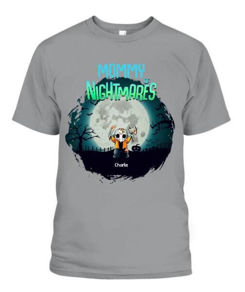 Halloween Nightmare Kids Horror Character Personalized Graphic Apparel - Title, Character, Name and Design can be customized