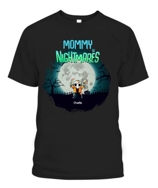 Halloween Nightmare Kids Horror Character Personalized Graphic Apparel - Title, Character, Name and Design can be customized