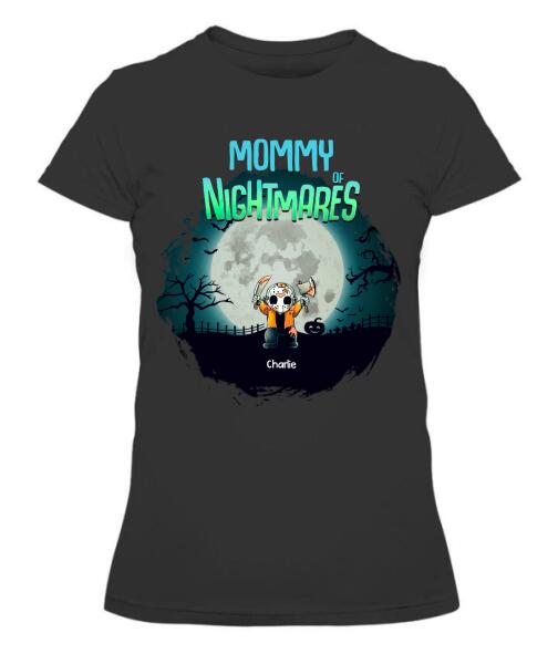 Halloween Nightmare Kids Horror Character Personalized Graphic Apparel - Title, Character, Name and Design can be customized