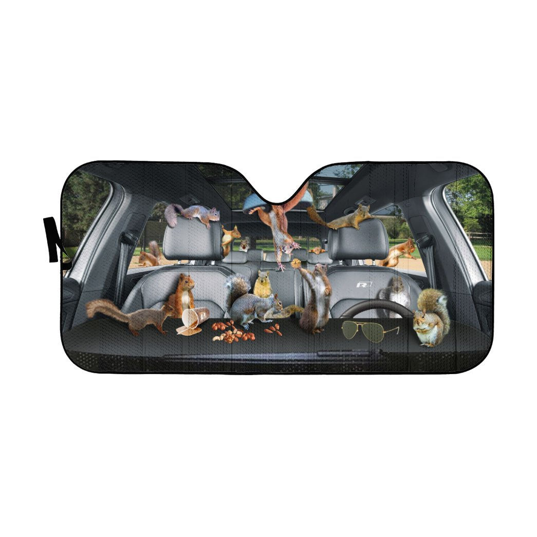 Squirrel Custom Car Auto Sunshade Custom Car Auto Sunshade