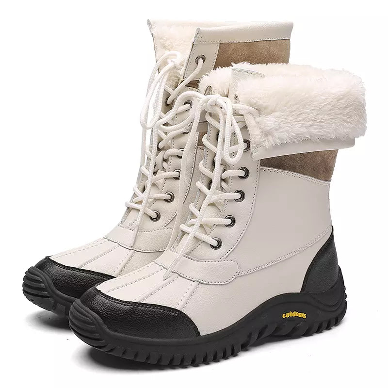Winter Martin Snow Boots Waterproof And Anti-Skid High Barrel Cotton Shoes