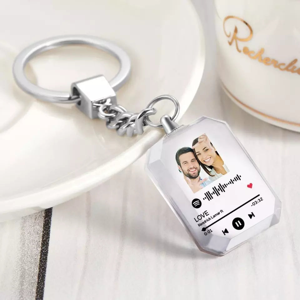 Spotify Code Gifts Personalised Keychains Crystal Picture Frame Spotify Keychain