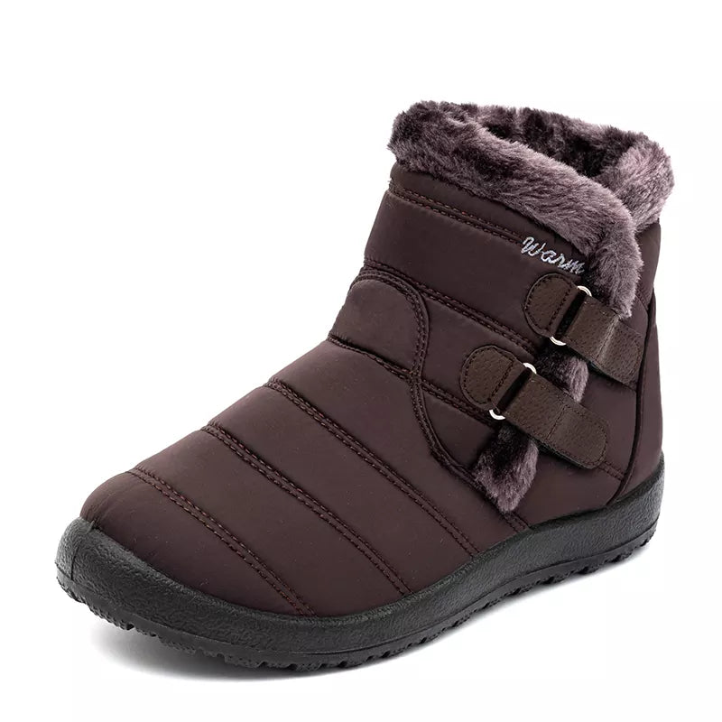 The Latest Waterproof PU Material Warm Cotton Shoes And Anti-Skiing Boots