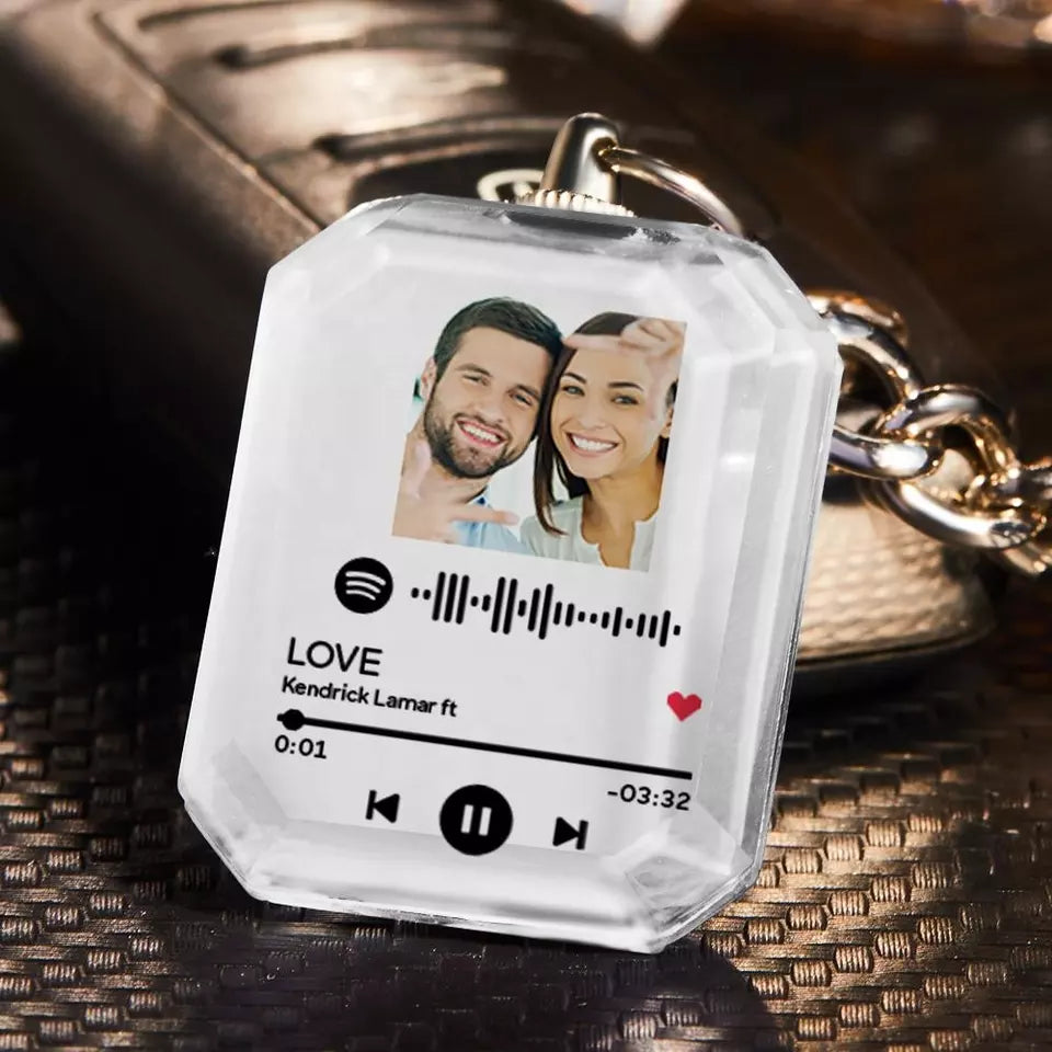 Spotify Code Gifts Personalised Keychains Crystal Picture Frame Spotify Keychain