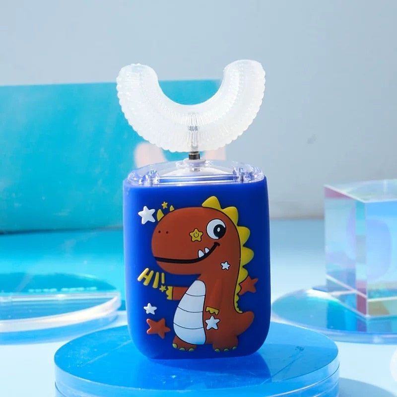 Smart Cartoon Pattern Kids Toothbrush 360 Degree Silicone Soft Brush for Children