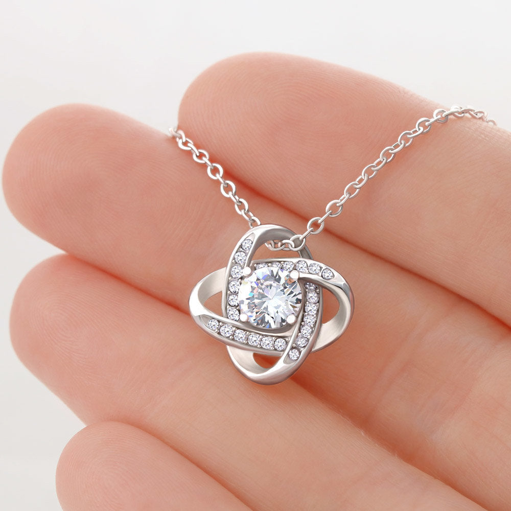 Love Knot Necklace with POD Message Card