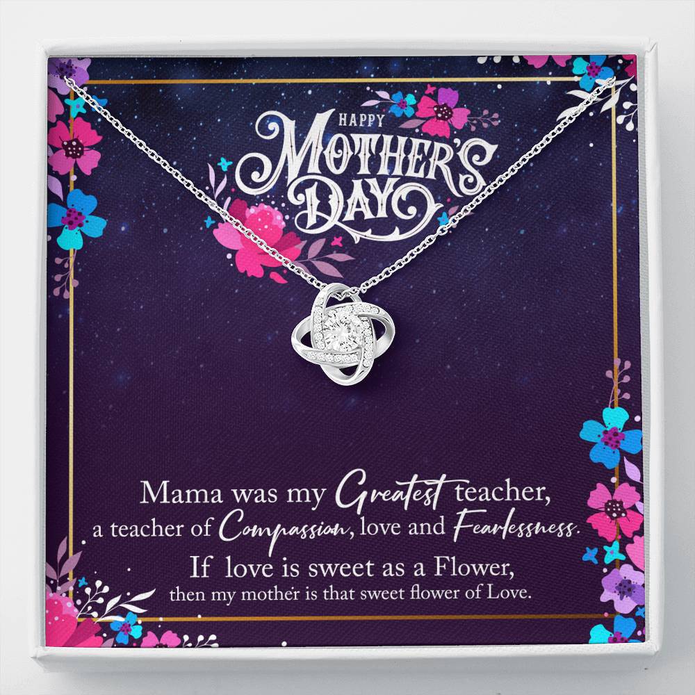 To My Mom Love Knot Necklace