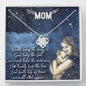 To My Mom Love Knot Necklace