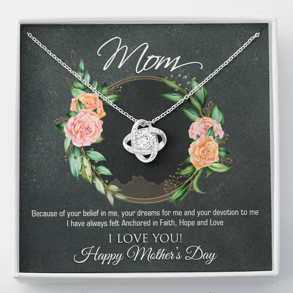Happy Mother's Day Love Knot Necklace
