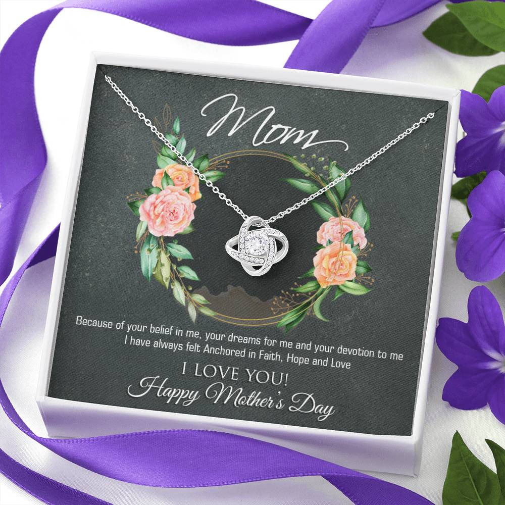 Happy Mother's Day Love Knot Necklace