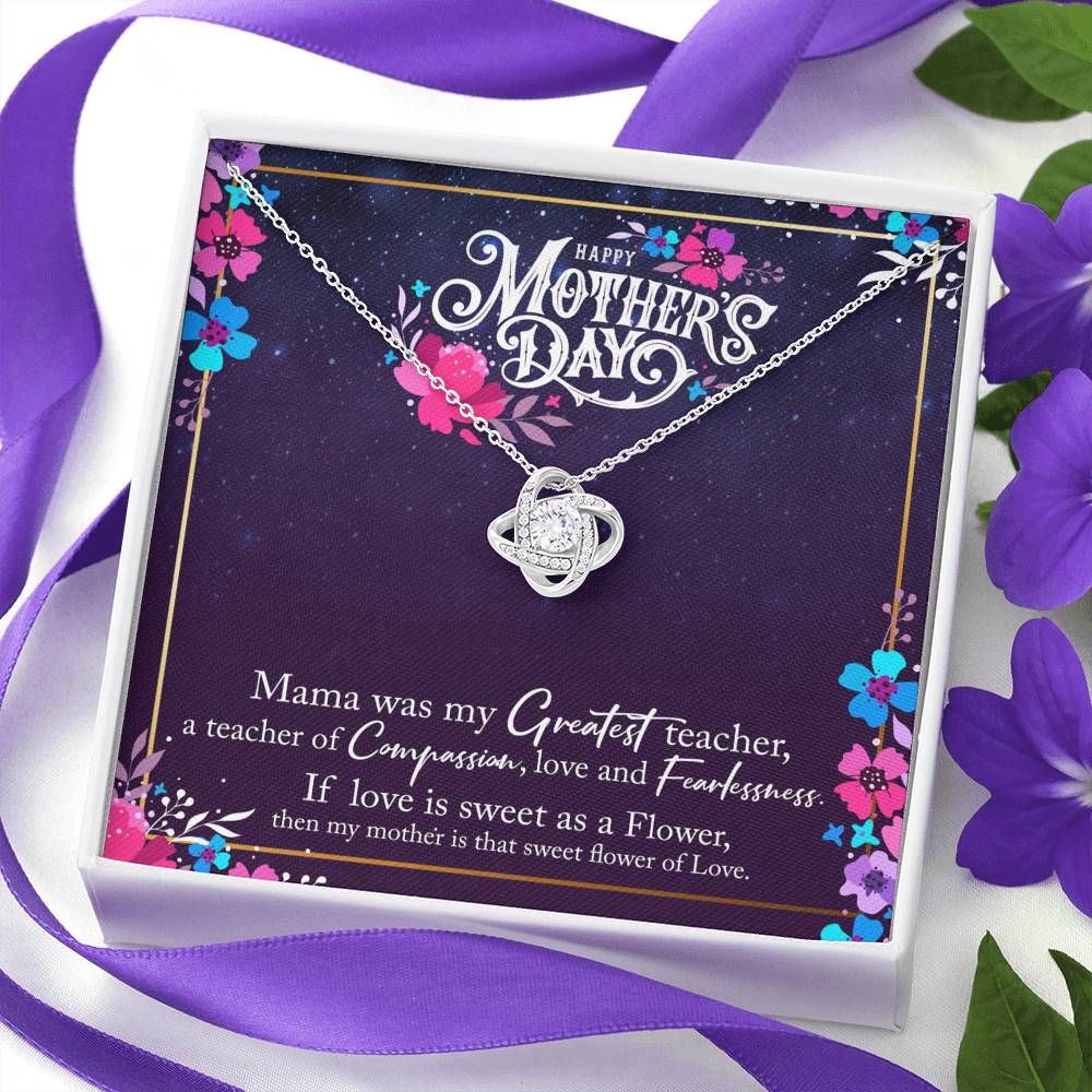 To My Mom Love Knot Necklace