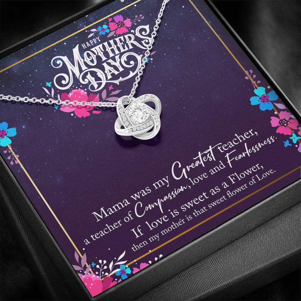 To My Mom Love Knot Necklace
