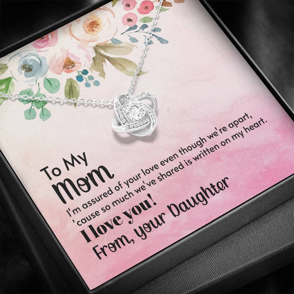To My Mom Love Knot Necklace