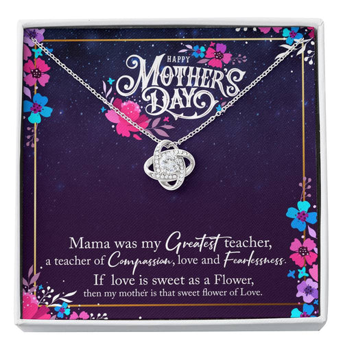 To My Mom Love Knot Necklace