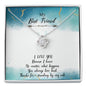 Love Knot Necklace with POD Message Card