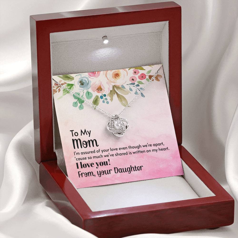 To My Mom Love Knot Necklace