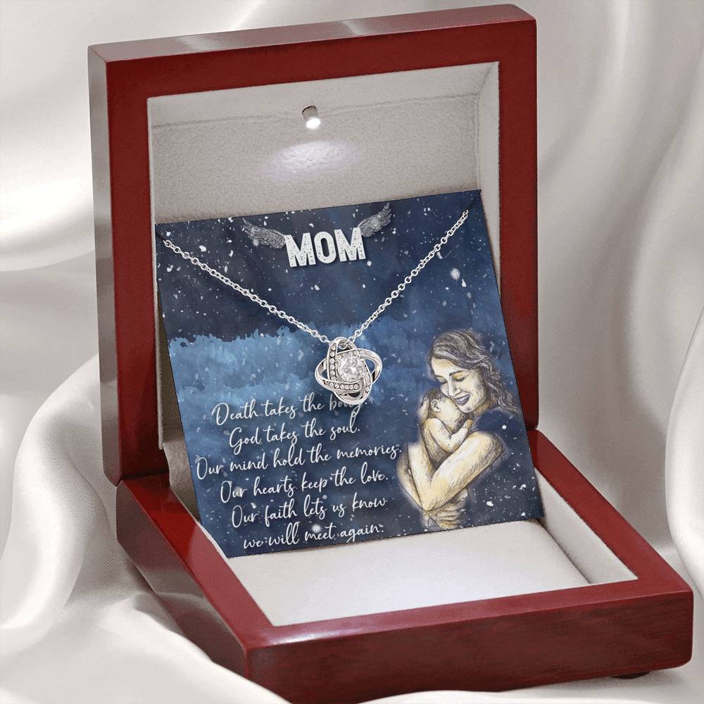 To My Mom Love Knot Necklace