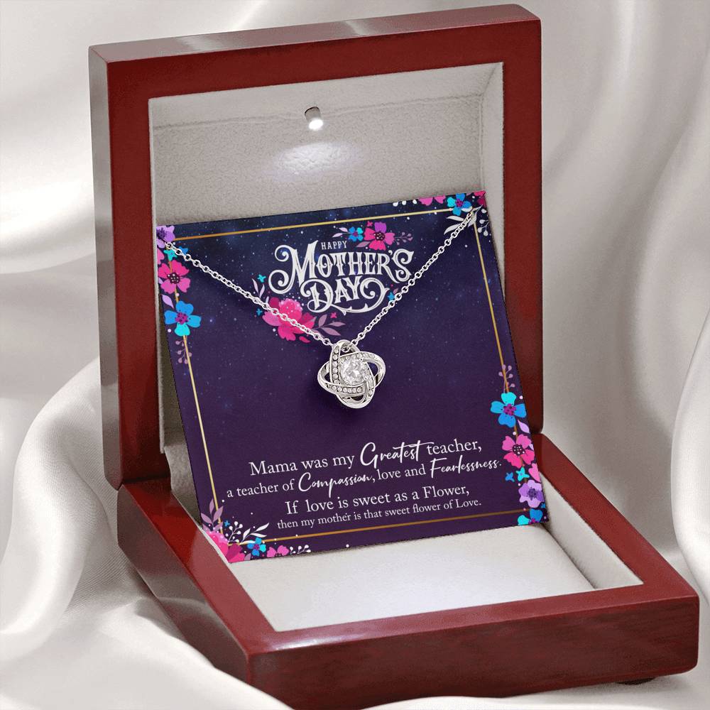 To My Mom Love Knot Necklace