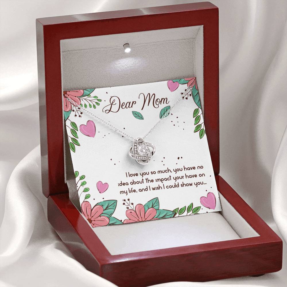 To My Mom Love Knot Necklace