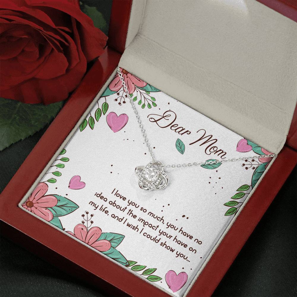 To My Mom Love Knot Necklace