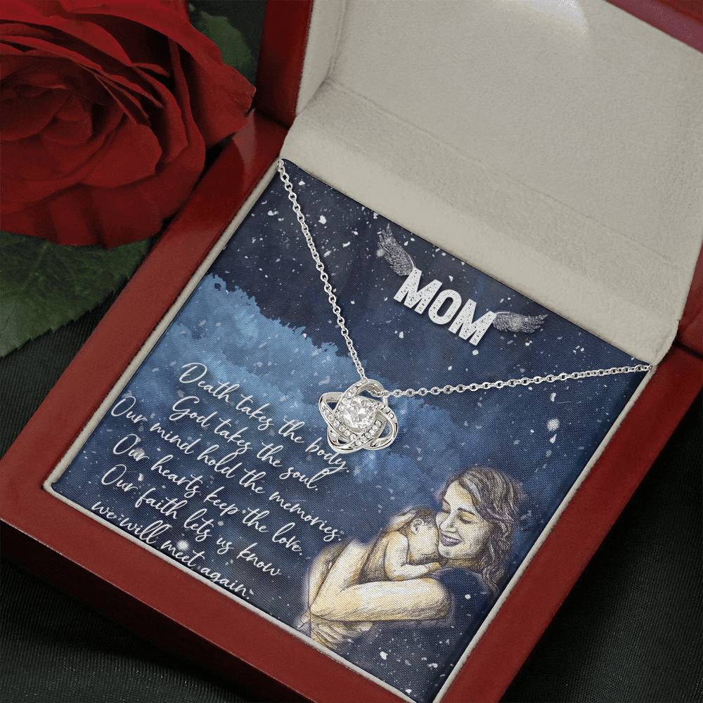 To My Mom Love Knot Necklace