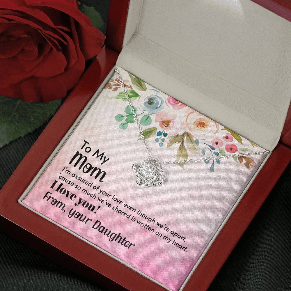 To My Mom Love Knot Necklace