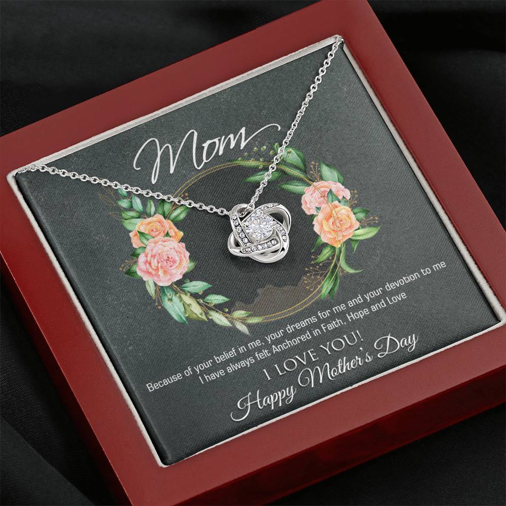 Happy Mother's Day Love Knot Necklace