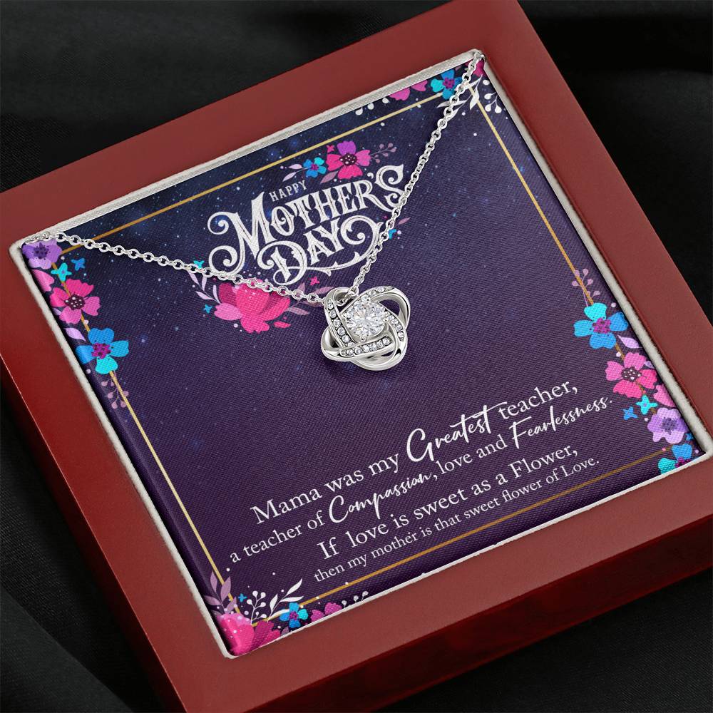 To My Mom Love Knot Necklace