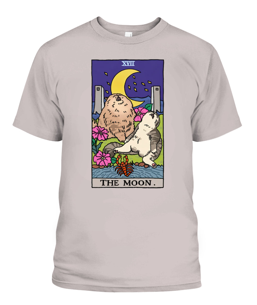 Sad Cat Meme The Moon Tarot Women's Tee & Unisex Tee
