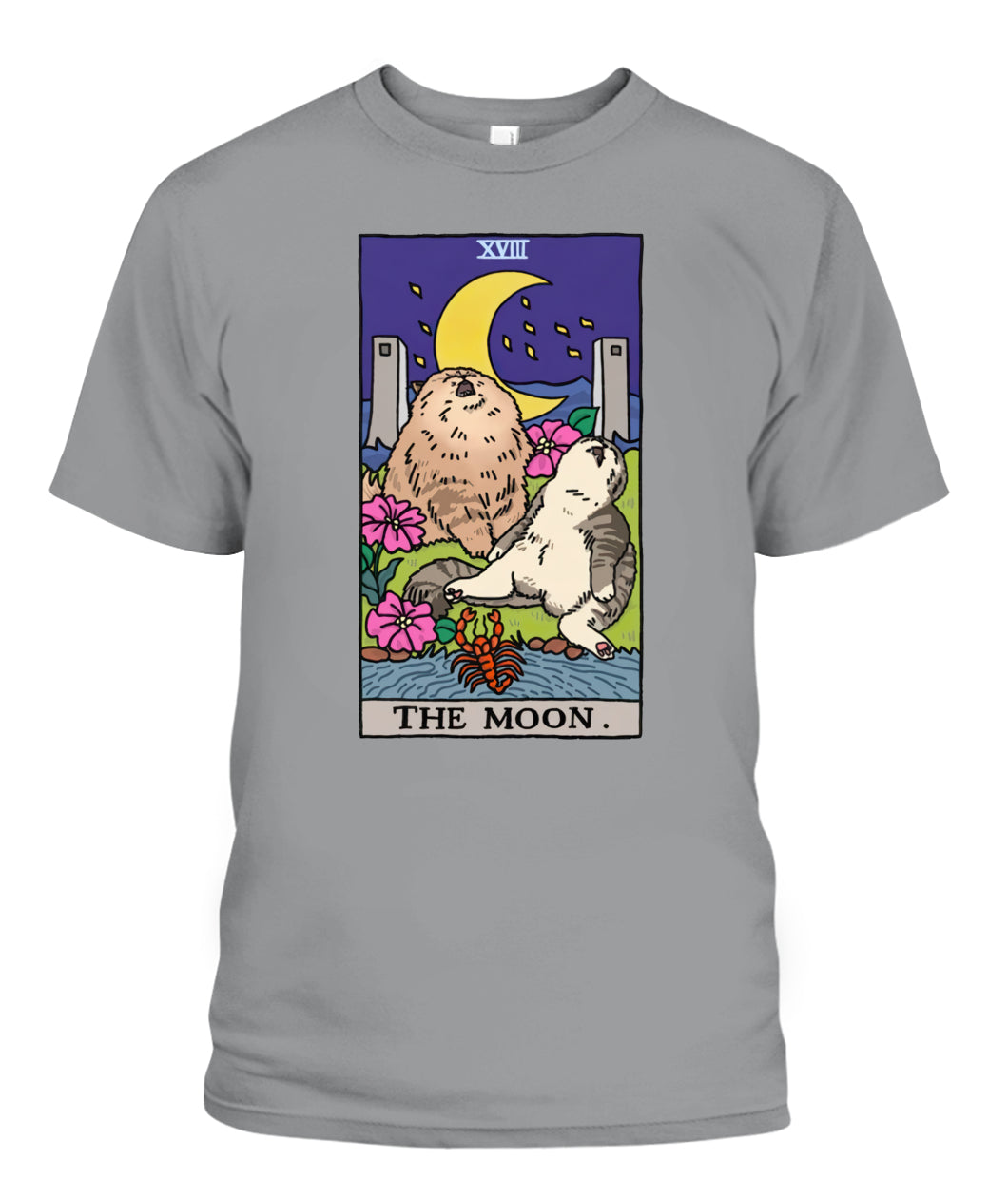 Sad Cat Meme The Moon Tarot Women's Tee & Unisex Tee