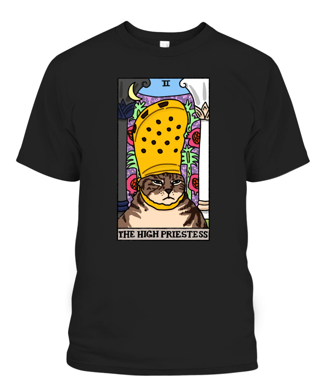 The High Priestess Crocs Cat Meme Tarot Women's Tee & Unisex Tee