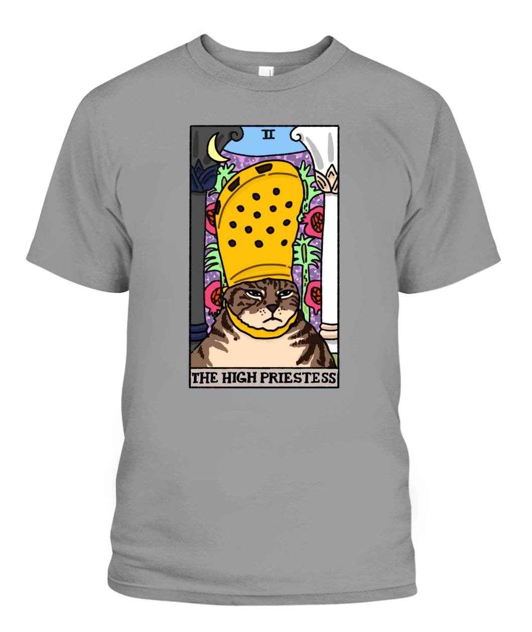 The High Priestess Crocs Cat Meme Tarot Women's Tee & Unisex Tee