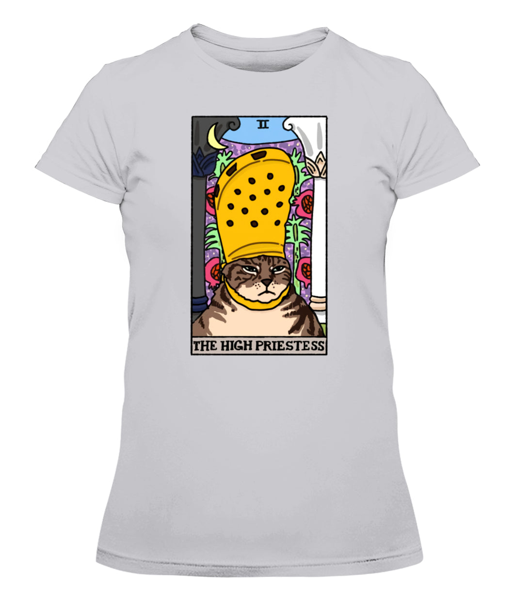 The High Priestess Crocs Cat Meme Tarot Women's Tee & Unisex Tee